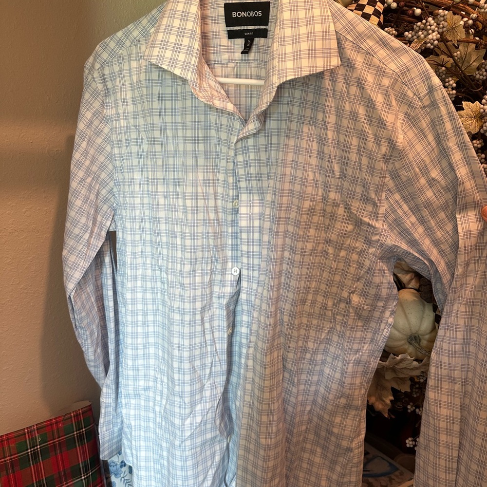 Bonobos Blue Casual Button Down Shirt
